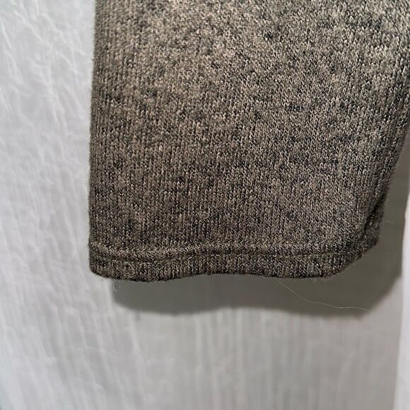 Green Envelope L Heather Green Knit Funnel Neck Tie Oversized Pullover - Picture 7 of 9